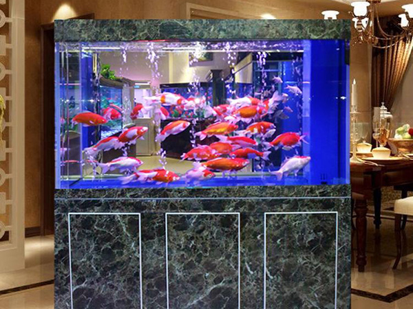 大理石包边鱼缸